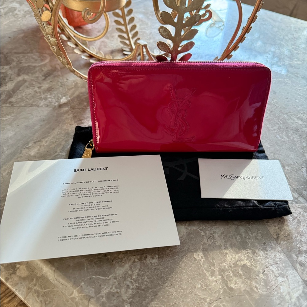 Yves Saint Laurent Magenta Wallet